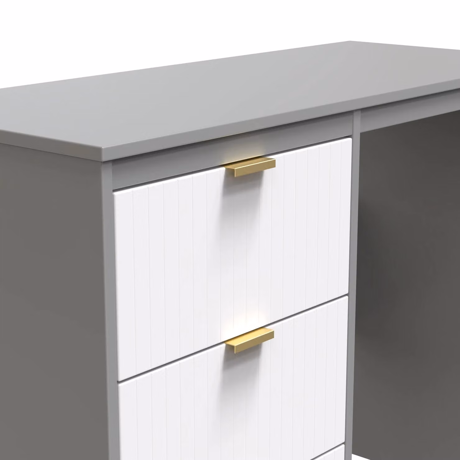 Ready Assembled 2 U Denver Vanity in Mid Grey – 3