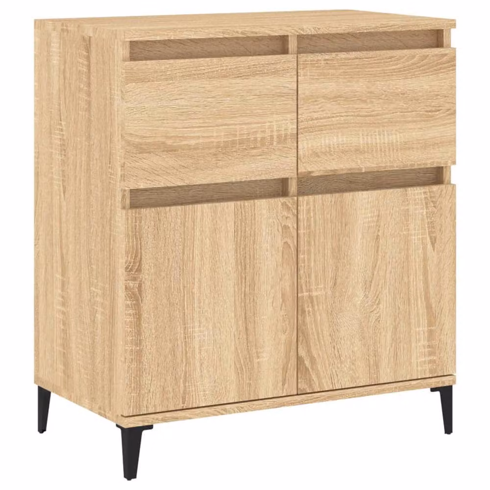 Berkfield Home Sonoma Oak Sideboard in Natural, W/D/H: 60 x 35 x 70 cm – 2