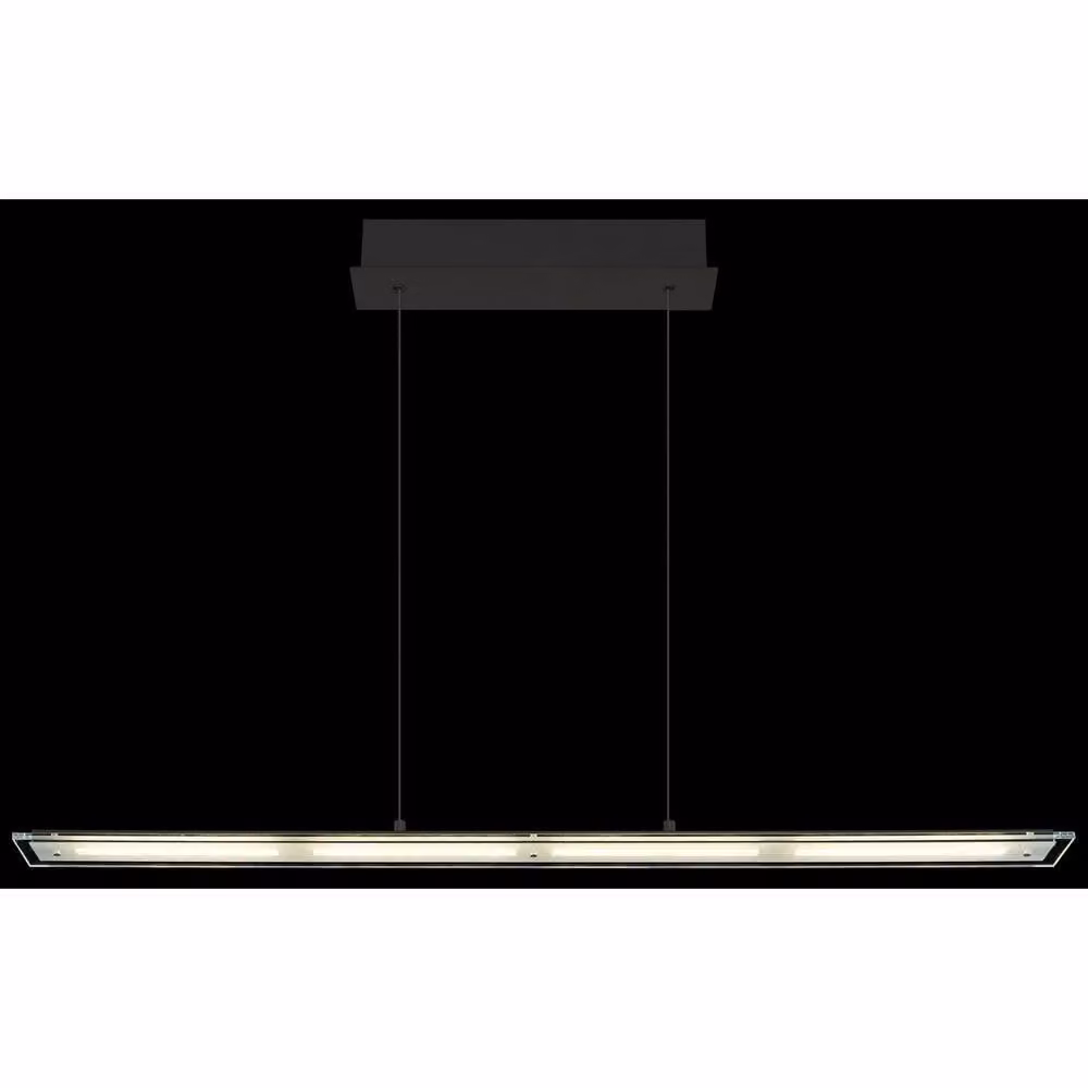 Netlighting Novak Bar Pendant Ceiling Light in Matt Black with Dimmable LED and Adjustable Height – 3