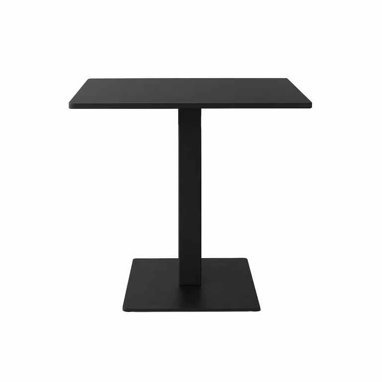 Dome Deco ODESA Round Bistro Table in Black Metal