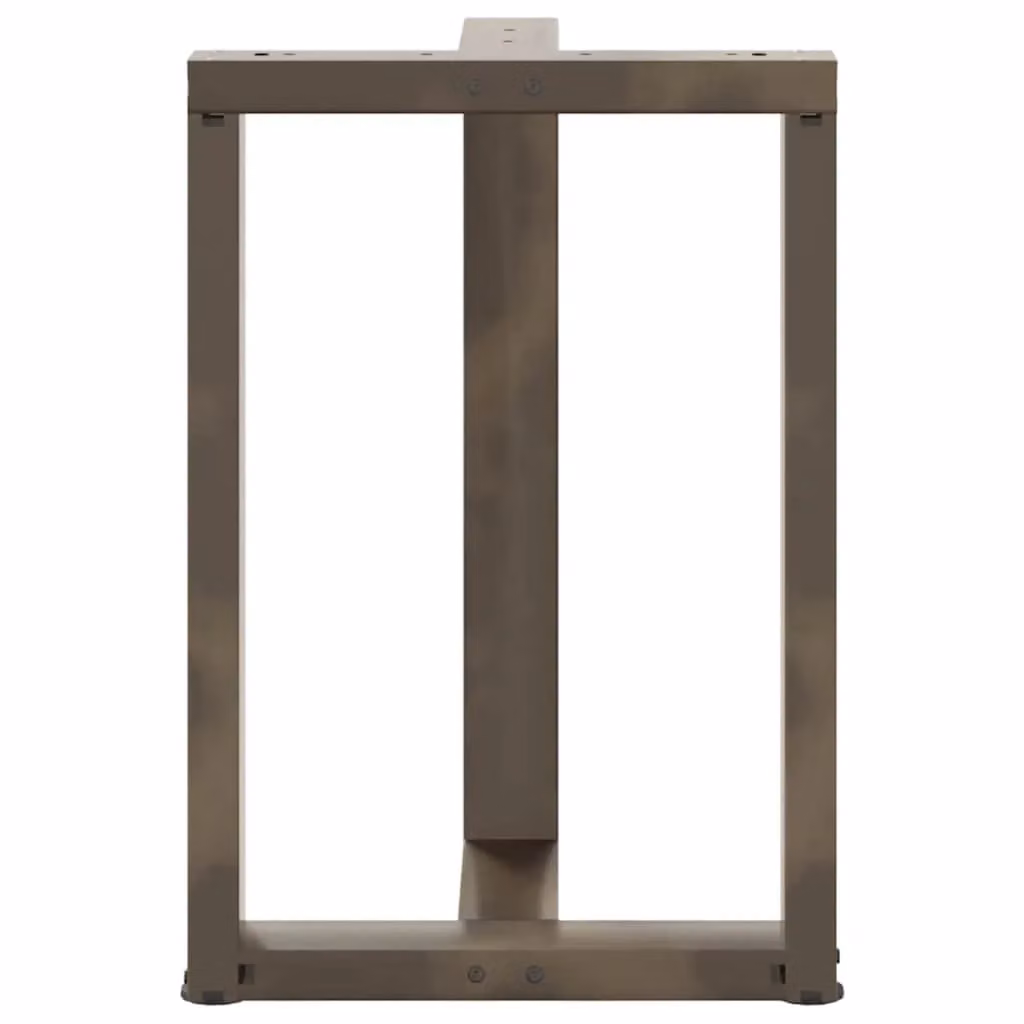 Berkfield Home T-Shaped Dining Table Legs, 2 Pieces, Black Steel, W: 50 cm, D: 35 cm, H: 72-73 cm – 4