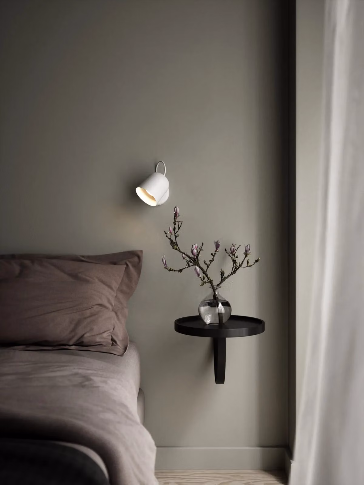 Nordlux Angle Metal Wall Light in White and Grey with GU10 Bulb for Bedroom or Bathroom – 2