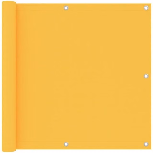 Berkfield Home Balcony Screen in Yellow Oxford Fabric, W: 90 cm, L: 600 cm