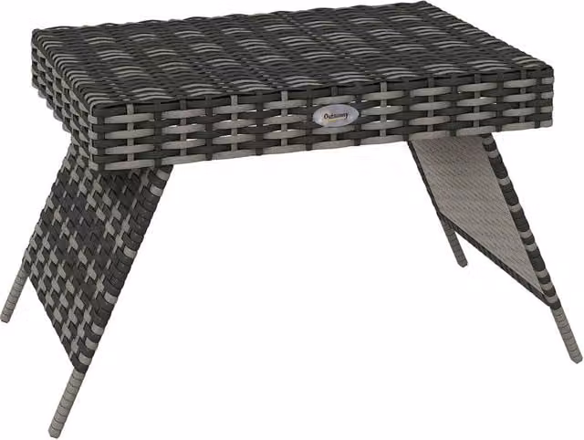 EONLION Grey Foldable Outdoor Coffee Table for Garden – 1