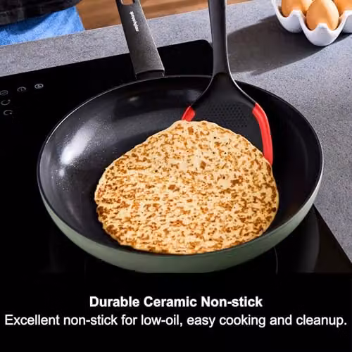 Morphy Richards Green Aluminium Frying Pan with Ceramic Coating, Diameter: 24 cm – 2