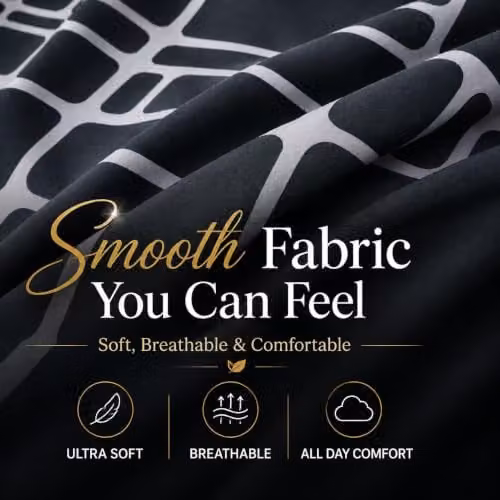 Pamposh Single Duvet Cover Set in Anthracite Grey, Reversible Brushed Microfibre Bedding with Zipper Closure, W: 135 cm x D: 200 cm, includes 1 x Pillowcase 50 x 75 cm – 6
