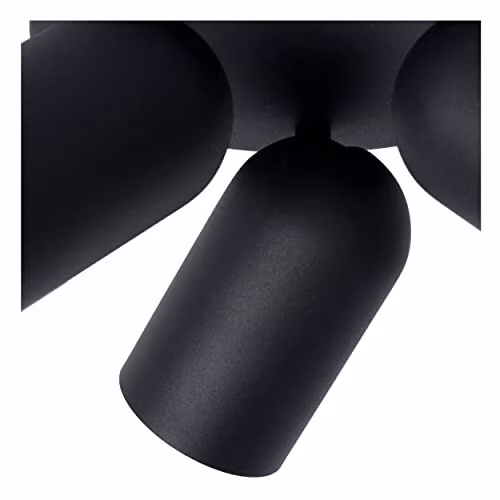 Lucide Punch Dimmable and Adjustable Ceiling Spotlight in Black, Diameter: 21 cm, 3xGU10 – 4