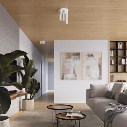 SOLLUX lighting Lagos Modern White Ceiling Lamp – 3