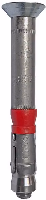 JCP Construction Products Heavy Duty Stainless Steel CSK Head Anchors, Red, Box of 20, M12 x 135 mm