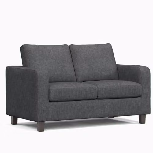 Furnishings For Less UK Turin Compact 2 Seater Sofa in Grey Fabric – 1