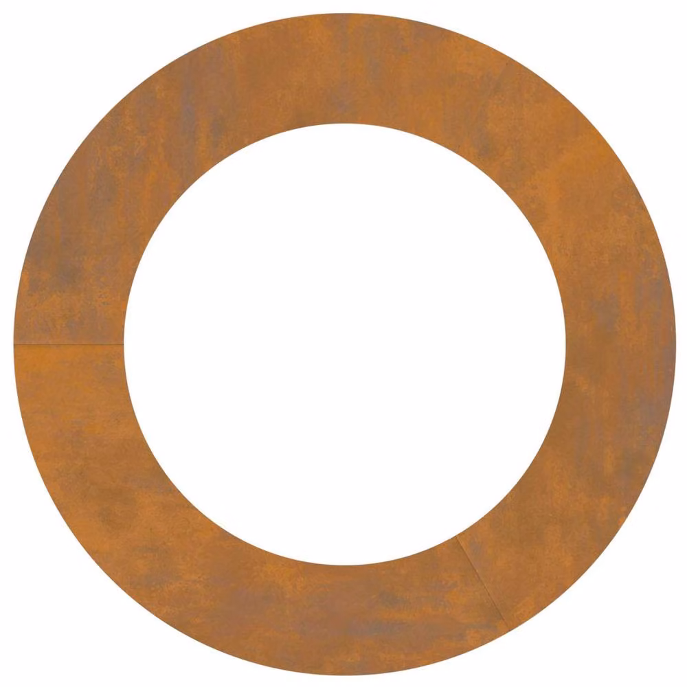 Berkfield Home Modern Corten Steel Planter with Decorative Inlays in Brown – 2