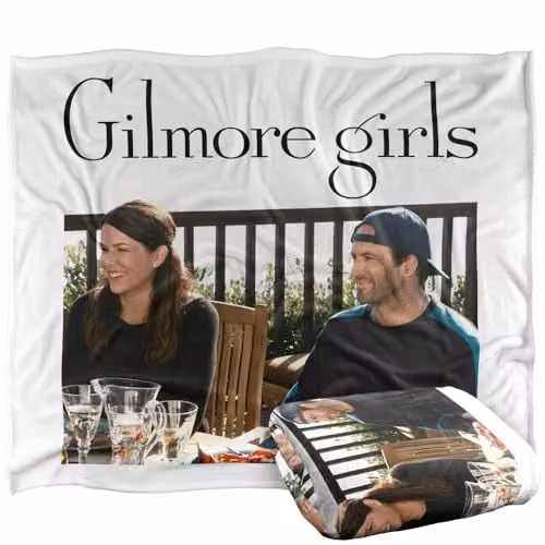 Warner Bros. Gilmore Girls Lorelai and Luke Super Soft Fleece Throw Blanket, Multicolour, W: 152 cm, D: 127 cm