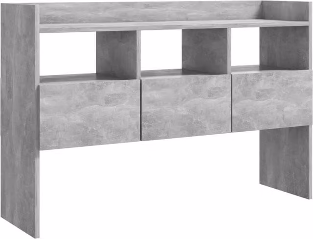 Berkfield Home Modern Sideboard in Concrete Grey, W/D/H: 105 x 30 x 70 cm