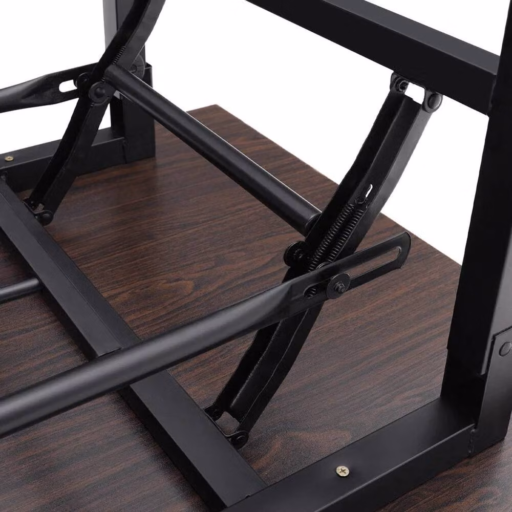 VOGREX Folding Computer Desk and Laptop Workstation in Dark Brown, Width: 120 cm – 3