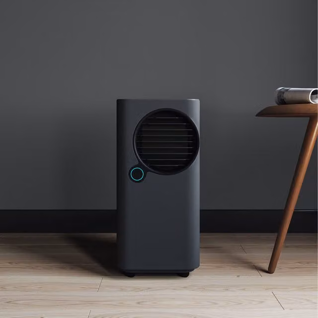 Ometa Monobloc Air Conditioner AC Unit in Black, Width: 36.9 cm