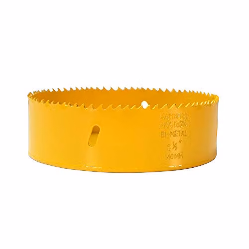 Faithfull Bi-Metal Cobalt Hole Saw, Yellow, 140 mm