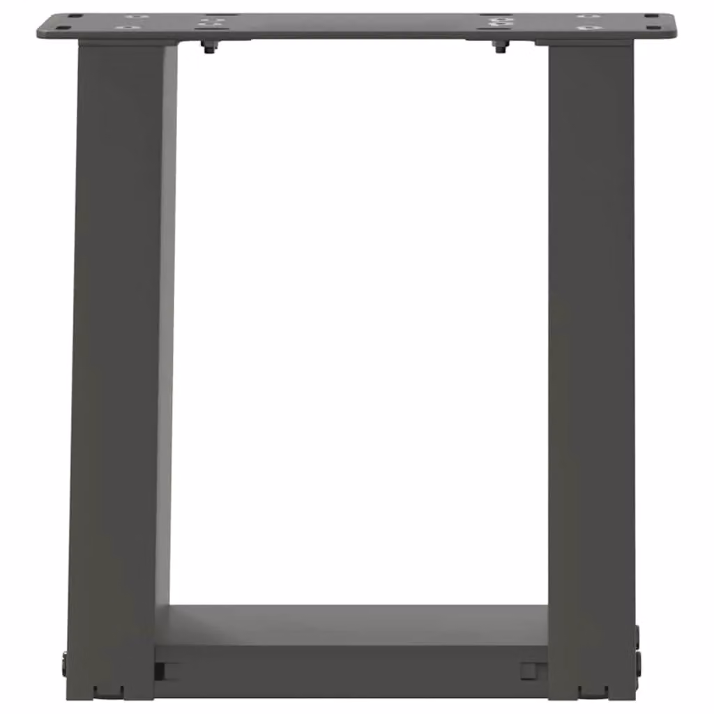 Berkfield Home U-Shaped Steel Coffee Table Legs, 2 Pieces, Anthracite Black, W/D/H: 30 x 30 x 30 cm – 4