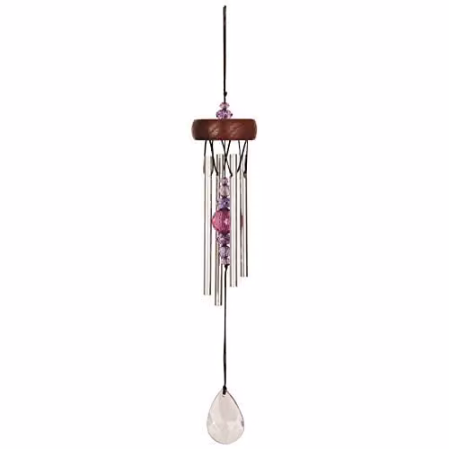 Woodstock Chimes Sparkle Hanging Wind Chime in Purple
