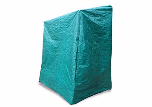 Charles Taylor Deluxe Fitted Two Seater Swing Cover in Green or Beige, W/D/H: 176 x 200 x 176 cm – 2