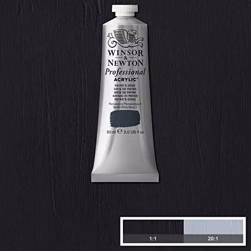 Winsor & Newton Professional Acrylic Colour Payne's Grey, 60 ml – 2