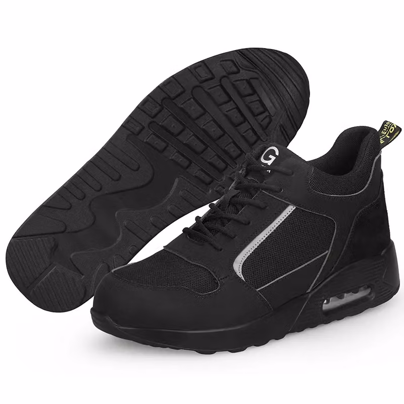 Safety Brands Men's Lightweight Water Resistant Safety Trainer Boots with Steel Toe Cap in Black, Size 8 UK – 2
