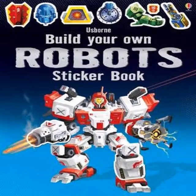 Simon Tudhope Build Your Own Robots Sticker Book, Multicolour Paperback