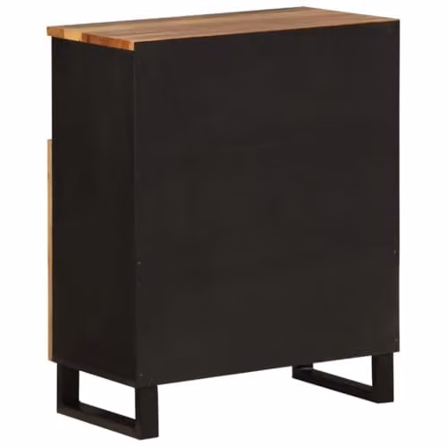 vidaXL Acacia Wood Sideboard with 2 Doors, Brown, W/D/H: 60 x 33.5 x 75 cm – 7