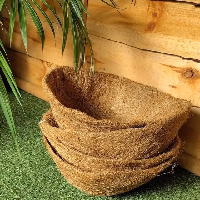 Shop4allsorts 10 Inch Brown Coco Hanging Basket Liner