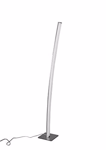 Netlighting Surf Dimmable LED Floor Lamp in Grey with Chrome and Silver Finishes, 23W, 1590lm, 3000K Warm White