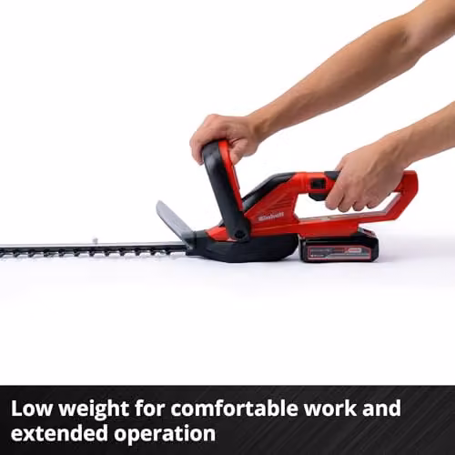 Einhell Power X-Change 18V Cordless Reciprocating Hedge Trimmer, 55 cm, Red and Multicolour – 2