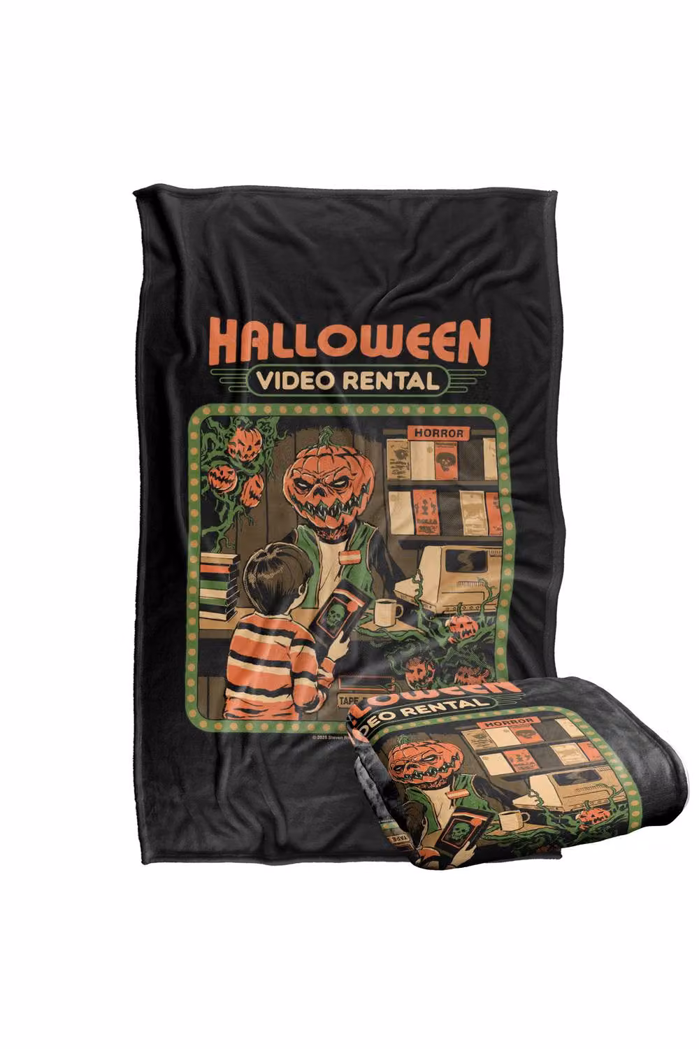 Steven Rhodes Video Rentals Multicolour Silky Touch Super Soft Fleece Throw Blanket W/D/H: 152 x 127 cm – 2