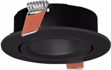 Netlighting Sicro Adjustable Recessed Downlight, Black, GU10, 8W