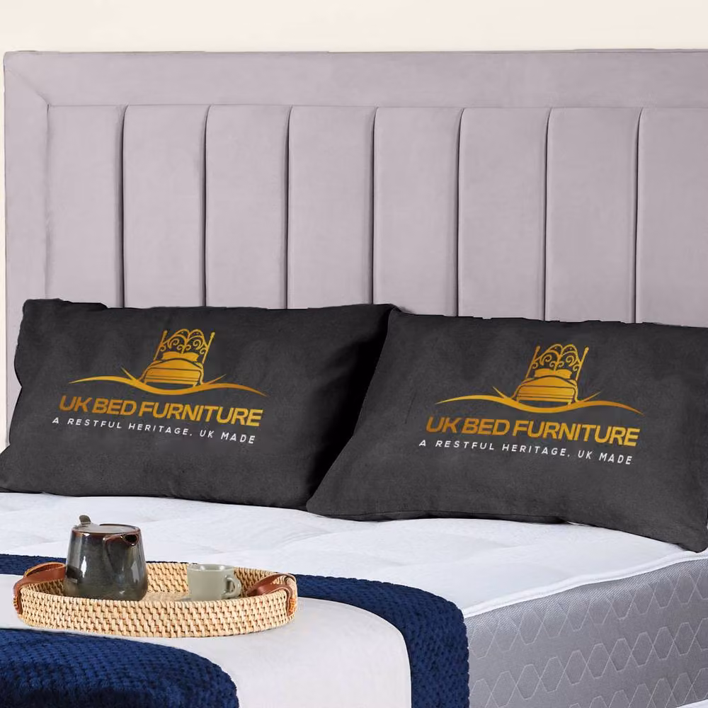 UK Bed Furniture Siarra Ottoman Gas Lift Upholstered Bed in Silver, Size: King (180 x 200 cm) – 2