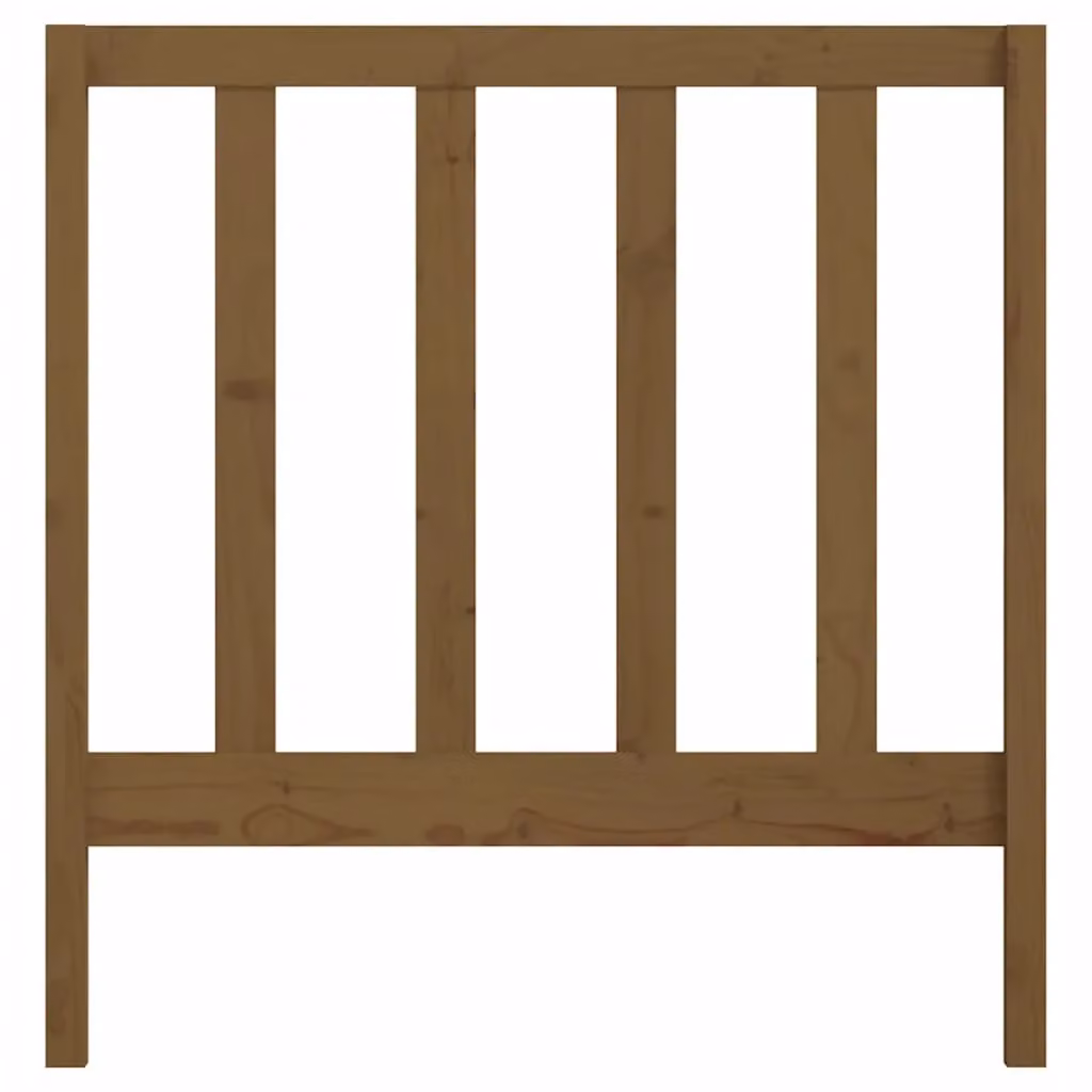 Berkfield Home Rustic Solid Wood Pine Bed Headboard in Honey Brown, W: 95 cm, D: 4 cm, H: 100 cm – 3