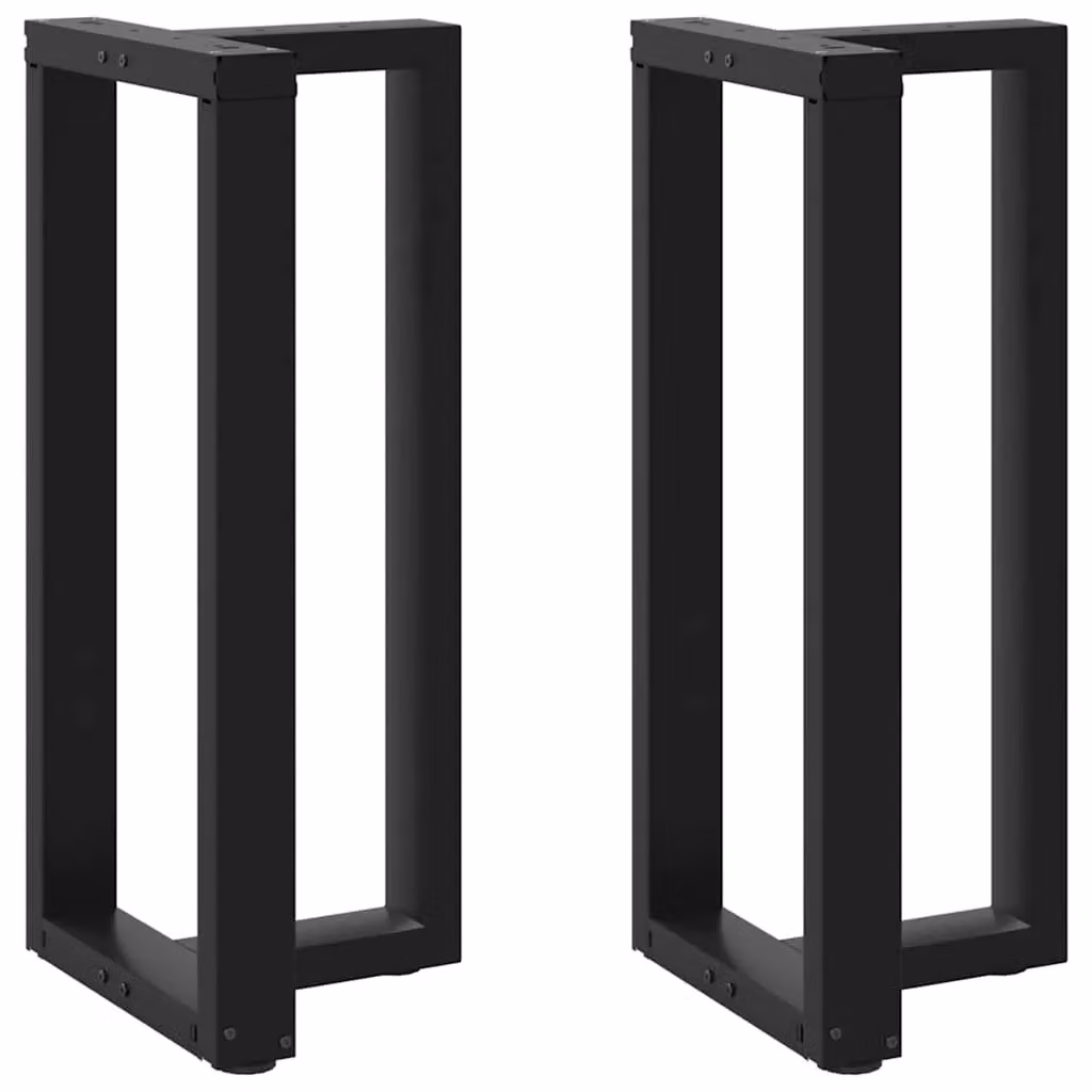 Berkfield T-Shaped Steel Bar Table Legs, Black, W/D/H: 40 x 35 x 90-91 cm, 2 Pieces – 2