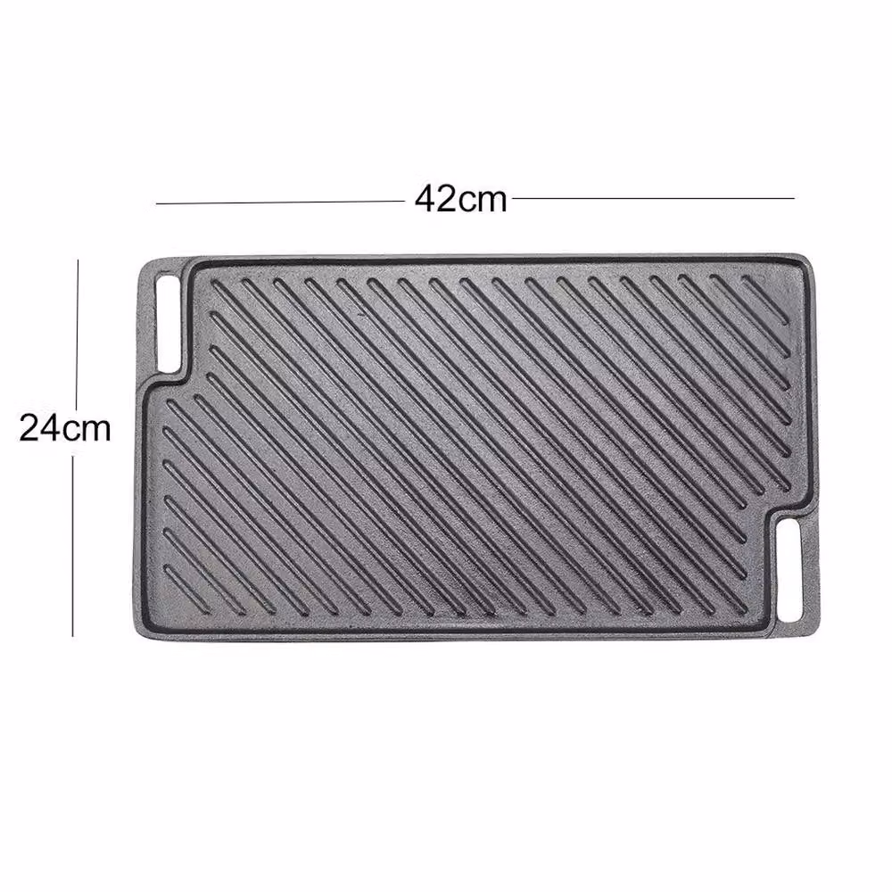 SPETLEK Cast Iron Griddle Hot Plate in Black for Barbecue and Camping Cooking – 2