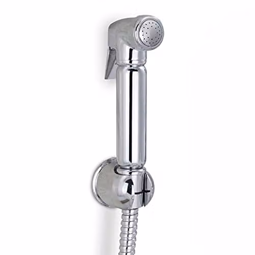 Nes Home Handheld Bidet Jet Spray and Diverter Kit in Chrome Silver Brass – 2