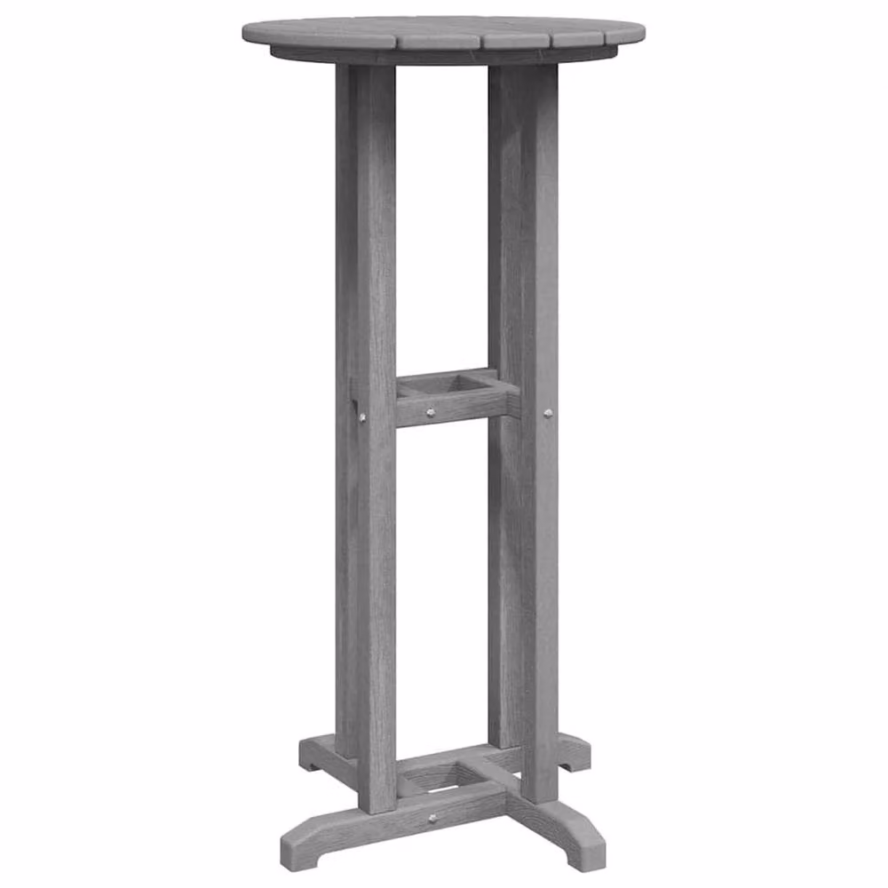 Berkfield Home Elegant Bar Table in Light Grey, W/D/H: 55 x 55 x 107.5 cm – 3