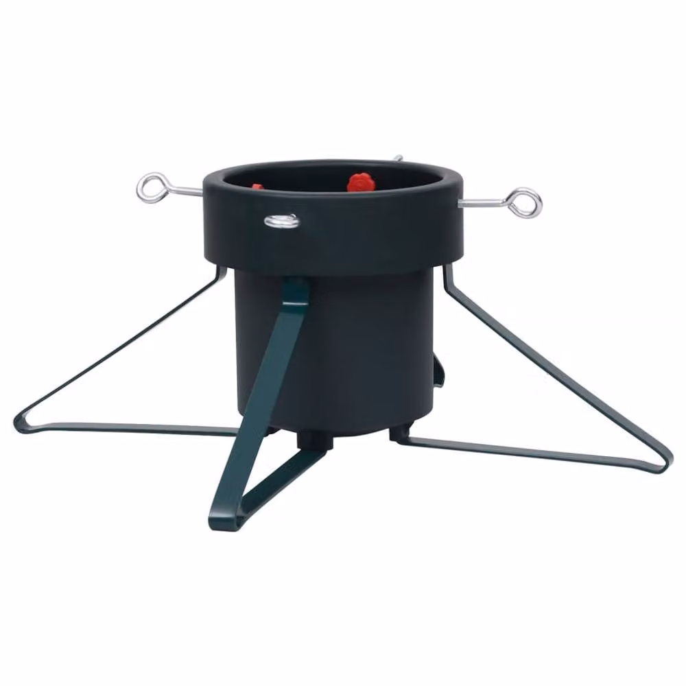 Berkfield Home Christmas Tree Stand, Black, W/D/H: 46 x 46 x 19 cm – 2