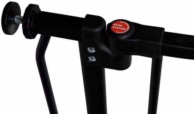Safetots Elite Pressure Extendable Baby Gate in Matt Black, Width: 71 cm - 80 cm