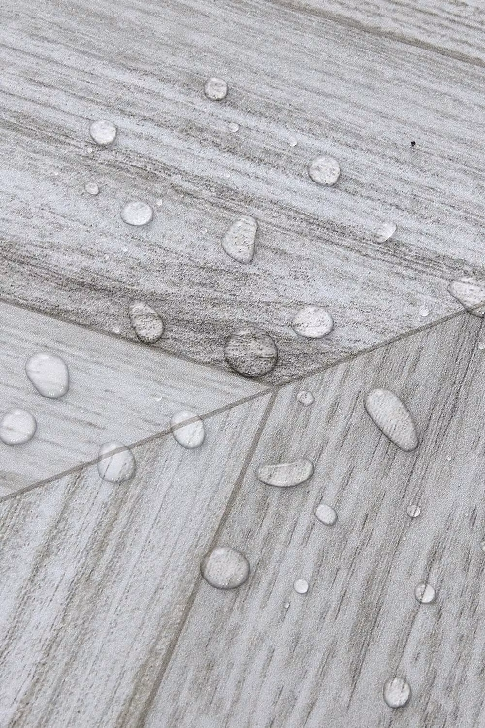 Living and Home Self-Adhesive PVC Wood Effect Flooring Sticker in Light Grey, W/D/H: 60 x 300 x 0.18 cm – 2