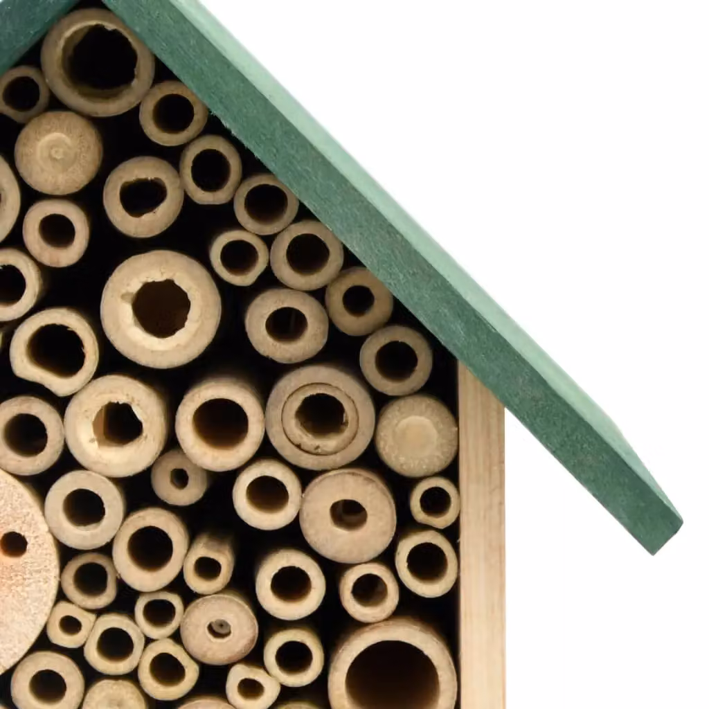Berkfield Home Set of 2 Insect Hotels in Brown Solid Firwood, W/D/H: 23 x 14 x 29 cm – 3