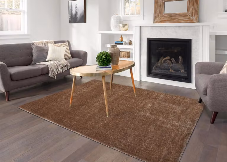 Smart Living Shaggy Area Rug in Beige, W/D/H: 120 x 170 cm