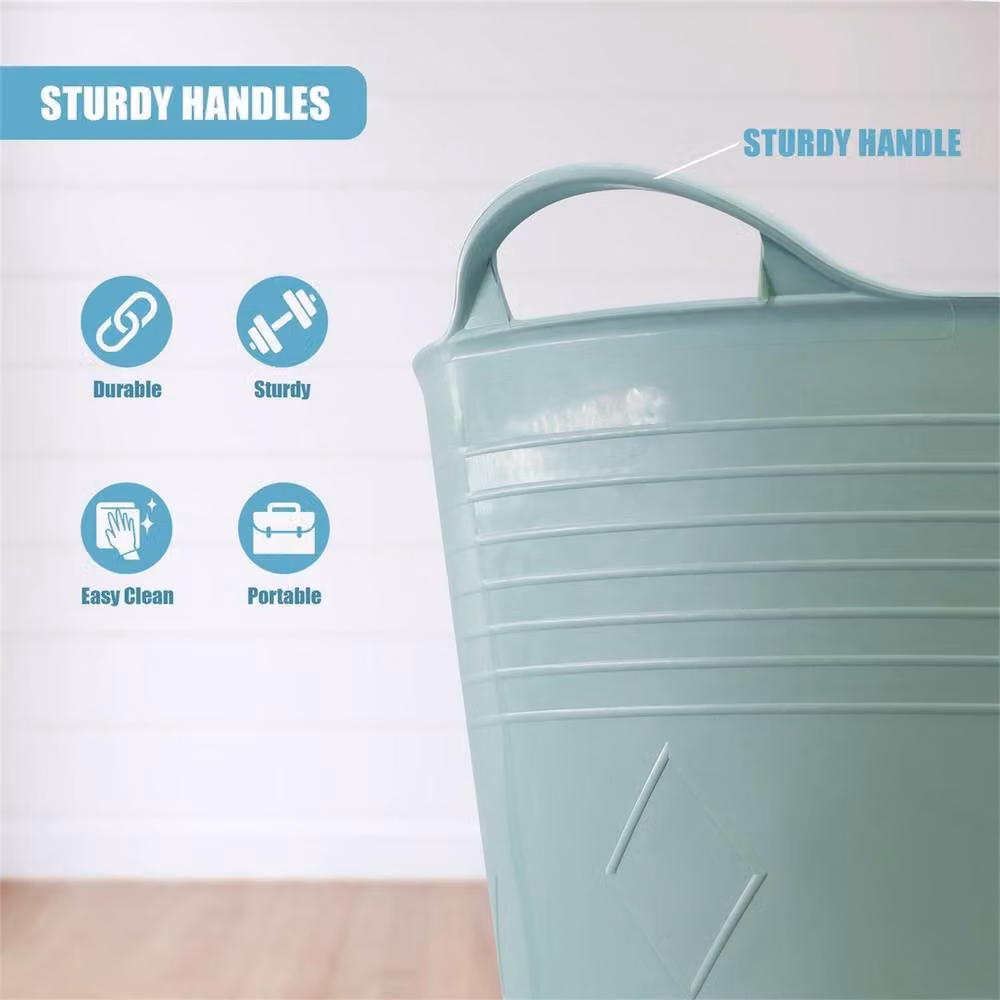 SPETLEK 40L Flexi Basket in Blue with Handles – 2