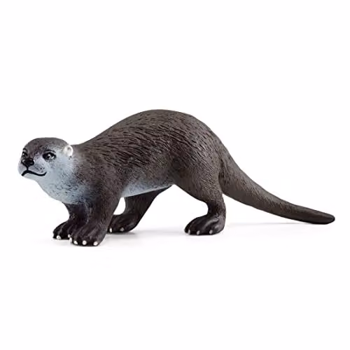 Schleich Wild Life Otter Toy Figurine, Brown and Multicolour