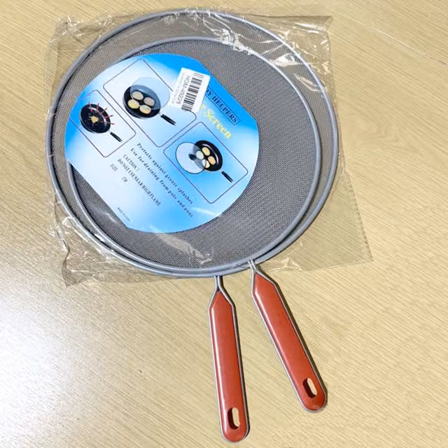 KDMK 2 Pack Round Stainless Steel Fine Mesh Splatter Screen Frying Guard in Silver