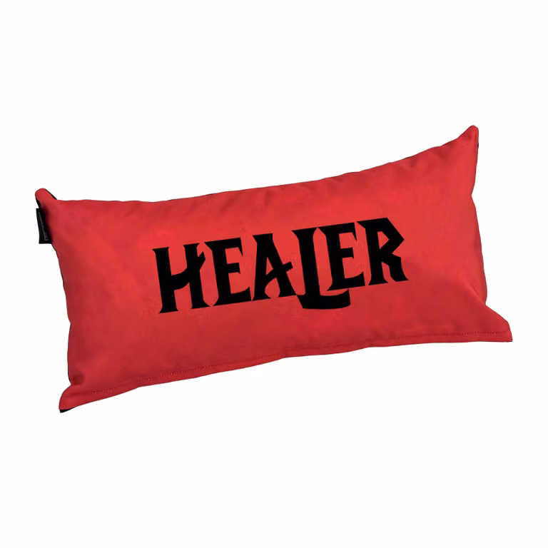 Game Over Store Healer Gaming Cushion, Red, W/D/H: 56 x 56 x 27 cm