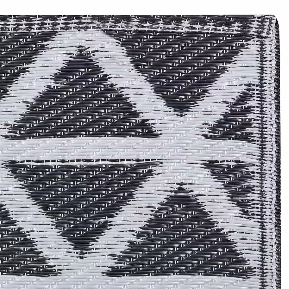Berkfield Home Black Geometric Outdoor Carpet, W/D: 120 x 180 cm – 3