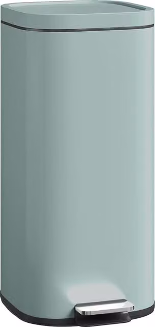 HOMCOM 30L Green Pedal Kitchen Bin with Soft-Close Lid and Removable Inner Bucket – 1