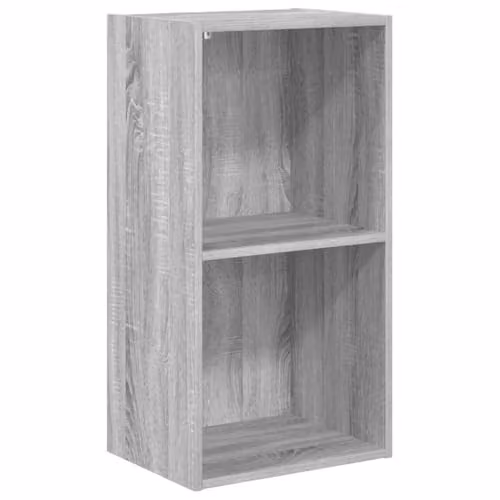 vidaXL Modern Grey Sonoma Bookcase in MDF, W/D/H: 40 x 30 x 77 cm – 1